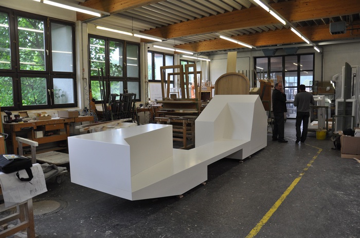 Das Wohn.info.mobil, alpgrün architekten