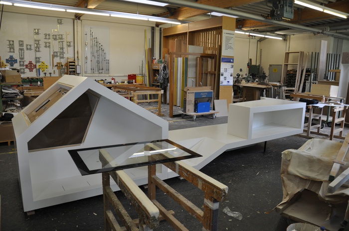 Das Wohn.info.mobil, alpgrün architekten