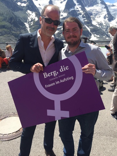 Andreas Zangl und Markus Meirhofer (Ausstellungsgestalter)