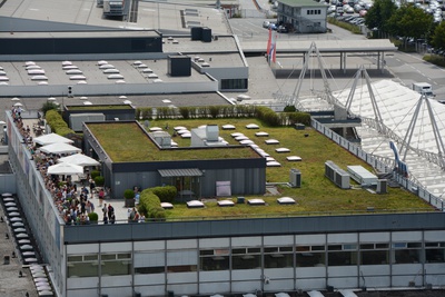 Gründach Salzburg Airport 2016 – © Kajetan Steiner Gründach Salzburg Airport 2016