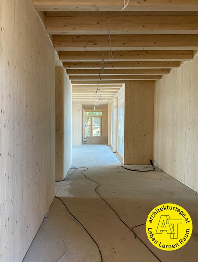 Baustelle Kindergarten Siezenheim – © dunkelschwarz ZT GmbH Baustelle Kindergarten Siezenheim