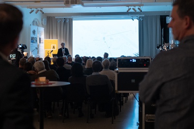 Im Bild: Michael Strobl präsentierte das Projekt Sanierung und Umbau Nonntaler Hauptstraße.